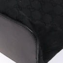 GUCCI GG Canvas Shoulder Bag Black Silver 106242 Auth ki5969-9