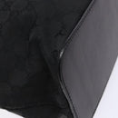 GUCCI GG Canvas Shoulder Bag Black Silver 106242 Auth ki5969-14