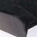 GUCCI GG Canvas Shoulder Bag Black Silver 106242 Auth ki5969-15