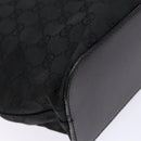 GUCCI GG Canvas Shoulder Bag Black Silver 106242 Auth ki5969-16