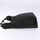 GUCCI GG Canvas Shoulder Bag Black Silver 106242 Auth ki5969-4