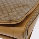 CELINE Macadam Canvas Shoulder Bag Beige Gold Auth ki5971-12