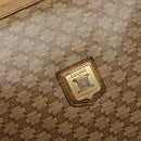 CELINE Macadam Canvas Shoulder Bag Beige Gold Auth ki5971-14