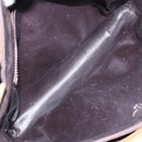 CELINE Macadam Canvas Shoulder Bag Beige Gold Auth ki5971-18