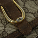 GUCCI GG Supreme Shoulder Bag PVC Beige Gold Auth ki5972-9