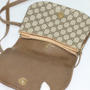 GUCCI GG Supreme Shoulder Bag PVC Beige Gold Auth ki5972-10