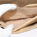 GUCCI GG Supreme Shoulder Bag PVC Beige Gold Auth ki5972-11