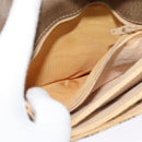 GUCCI GG Supreme Shoulder Bag PVC Beige Gold Auth ki5972-12