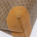 GUCCI Micro GG Supreme Tote Bag PVC Beige Gold Auth ki5973-17