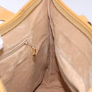 GUCCI Micro GG Supreme Tote Bag PVC Beige Gold Auth ki5973-20