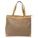 GUCCI Micro GG Supreme Tote Bag PVC Beige Gold Auth ki5973-13