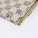 LOUIS VUITTON Damier Azur Porte Tresor International Wallet M61215 Auth ki5974-15