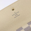 LOUIS VUITTON Damier Azur Porte Tresor International Wallet M61215 Auth ki5974-18