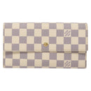 LOUIS VUITTON Damier Azur Porte Tresor International Wallet M61215 Auth ki5974-13