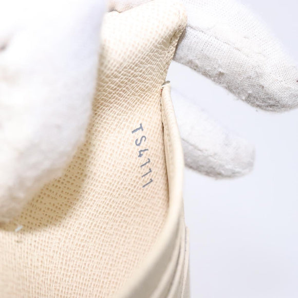 LOUIS VUITTON Damier Azur Porte Tresor International Wallet M61215 Auth ki5974