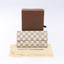 LOUIS VUITTON Damier Azur Porte Tresor International Wallet M61215 Auth ki5974-12