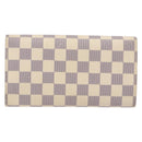 LOUIS VUITTON Damier Azur Porte Tresor International Wallet M61215 Auth ki5974-2