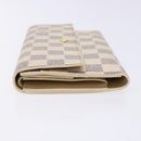 LOUIS VUITTON Damier Azur Porte Tresor International Wallet M61215 Auth ki5974-4