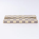 LOUIS VUITTON Damier Azur Porte Tresor International Wallet M61215 Auth ki5974-6