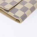 LOUIS VUITTON Damier Azur Porte Tresor International Wallet M61215 Auth ki5974-14