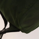 PRADA Backpack Nylon Khaki Silver Auth ki5980-19
