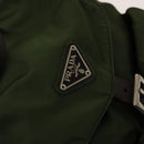 PRADA Backpack Nylon Khaki Silver Auth ki5980-20
