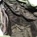 PRADA Backpack Nylon Khaki Silver Auth ki5980-23