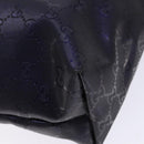 GUCCI GG implementation Tote Bag PVC Navy Silver 211133 Auth ki5982-13