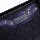 GUCCI GG implementation Tote Bag PVC Navy Silver 211133 Auth ki5982-14