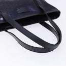 GUCCI GG implementation Tote Bag PVC Navy Silver 211133 Auth ki5982-7