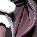 LOEWE Velazquez Hand Bag Leather Suede Brown Black gold Auth ki5987-20