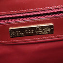 CARTIER Must Line Shoulder Bag Leather Bordeaux Gold Auth ki5993-18