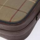 Burberrys Nova Check Shoulder Bag Canvas Beige Brown Auth ki5994-9