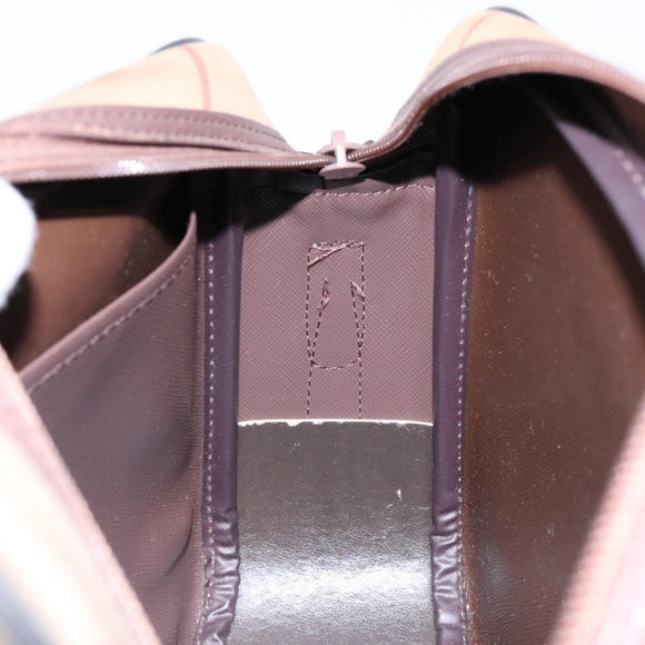 Burberrys Nova Check Shoulder Bag Canvas Beige Brown Auth ki5994