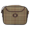 Burberrys Nova Check Shoulder Bag Canvas Beige Brown Auth ki5994-13