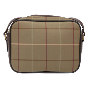 Burberrys Nova Check Shoulder Bag Canvas Beige Brown Auth ki5994 - 0