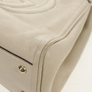 GUCCI Soho Shoulder Bag Leather 2way White Auth ki5995-20