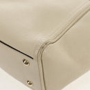 GUCCI Soho Shoulder Bag Leather 2way White Auth ki5995-22