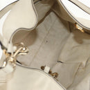 GUCCI Soho Shoulder Bag Leather 2way White Auth ki5995-10