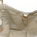 GUCCI Soho Shoulder Bag Leather 2way White Auth ki5995-24