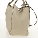 GUCCI Soho Shoulder Bag Leather 2way White Auth ki5995-5