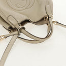 GUCCI Soho Shoulder Bag Leather 2way White Auth ki5995-15