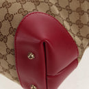 GUCCI GG Canvas Heart bit Tote Bag 2way Beige Red Auth ki5996V-18