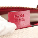 GUCCI GG Canvas Heart bit Tote Bag 2-Wege Beige Rot Auth ki5996V-11
