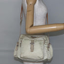 PRADA Shoulder Bag Nylon Beige Auth ki5997-27