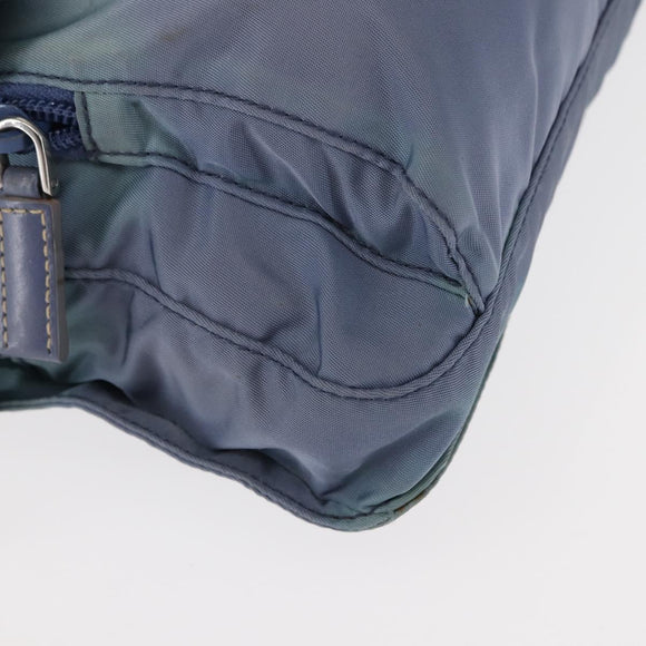 PRADA Shoulder Bag Nylon Light Blue Auth ki5998