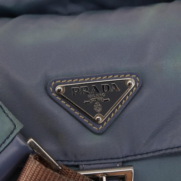 PRADA Shoulder Bag Nylon Light Blue Auth ki5998