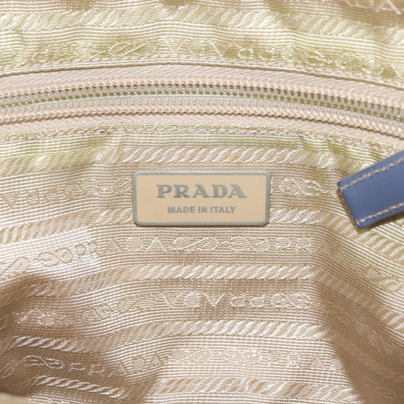 PRADA Shoulder Bag Nylon Light Blue Auth ki5998