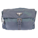 PRADA Shoulder Bag Nylon Light Blue Auth ki5998-13