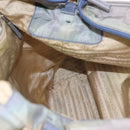 PRADA Tote Bag Nylon 2way Purple Orange Auth ki5999-21